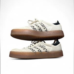 Adidas Sambae Leopard Platform Sneaker – Off-White | Women’s 9.5